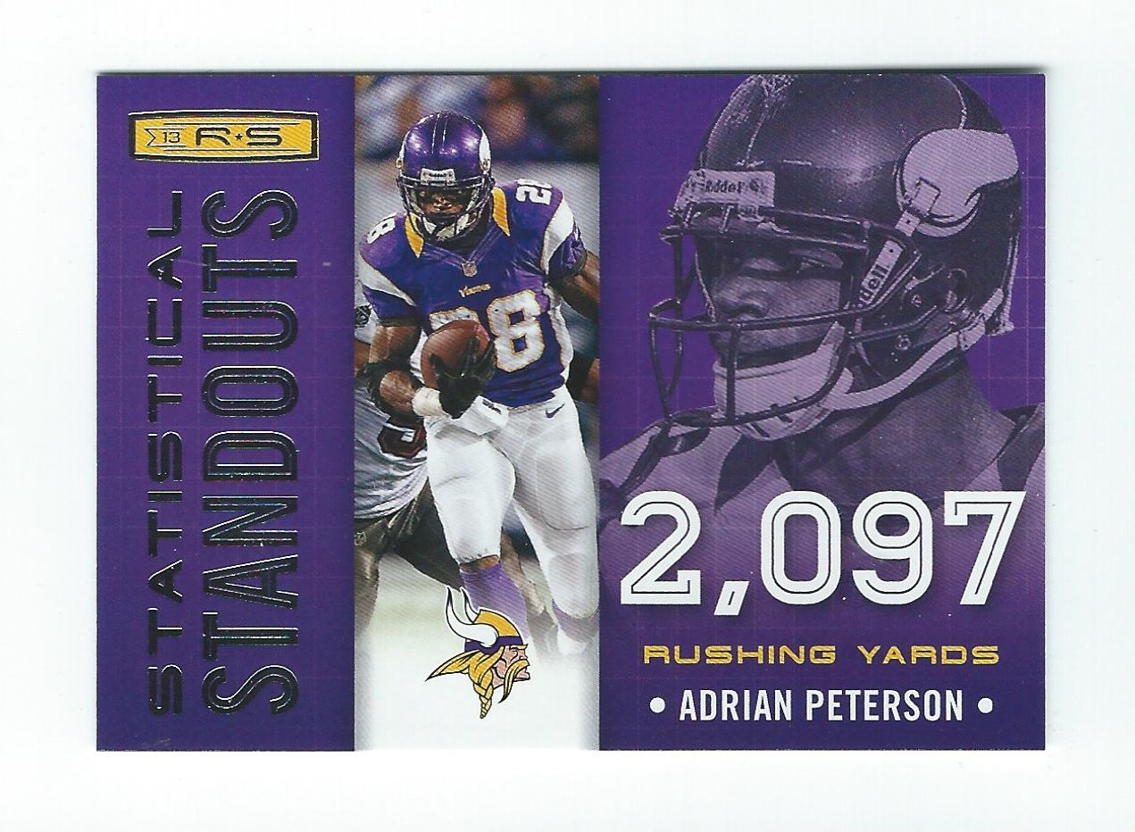 2013 Rookies and Stars Statistical Standouts #4 Adrian Peterson