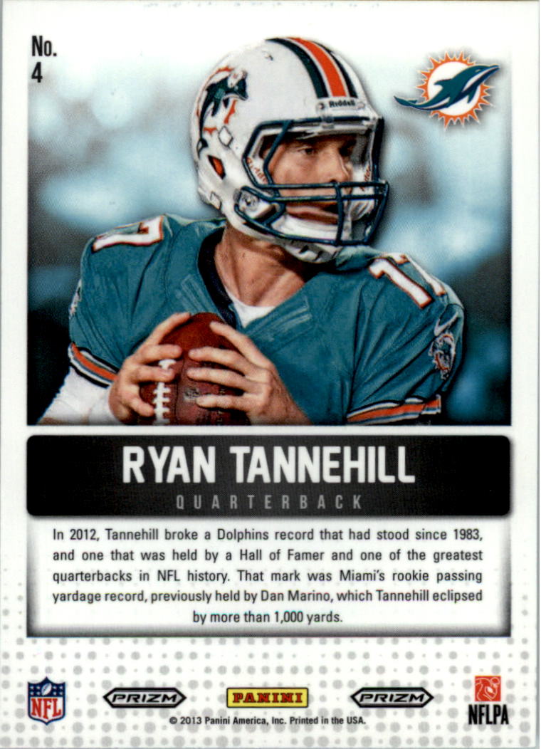 2013 Panini Cornerstones #4 Ryan Tannehill back image
