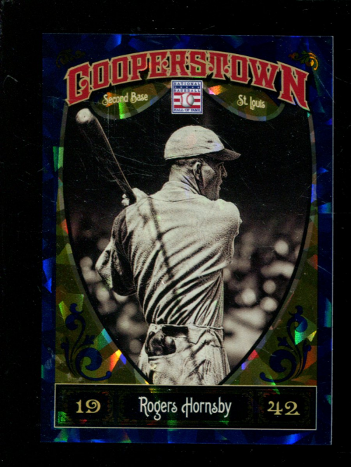 2013 Panini Cooperstown Blue Crystal #6 Rogers Hornsby