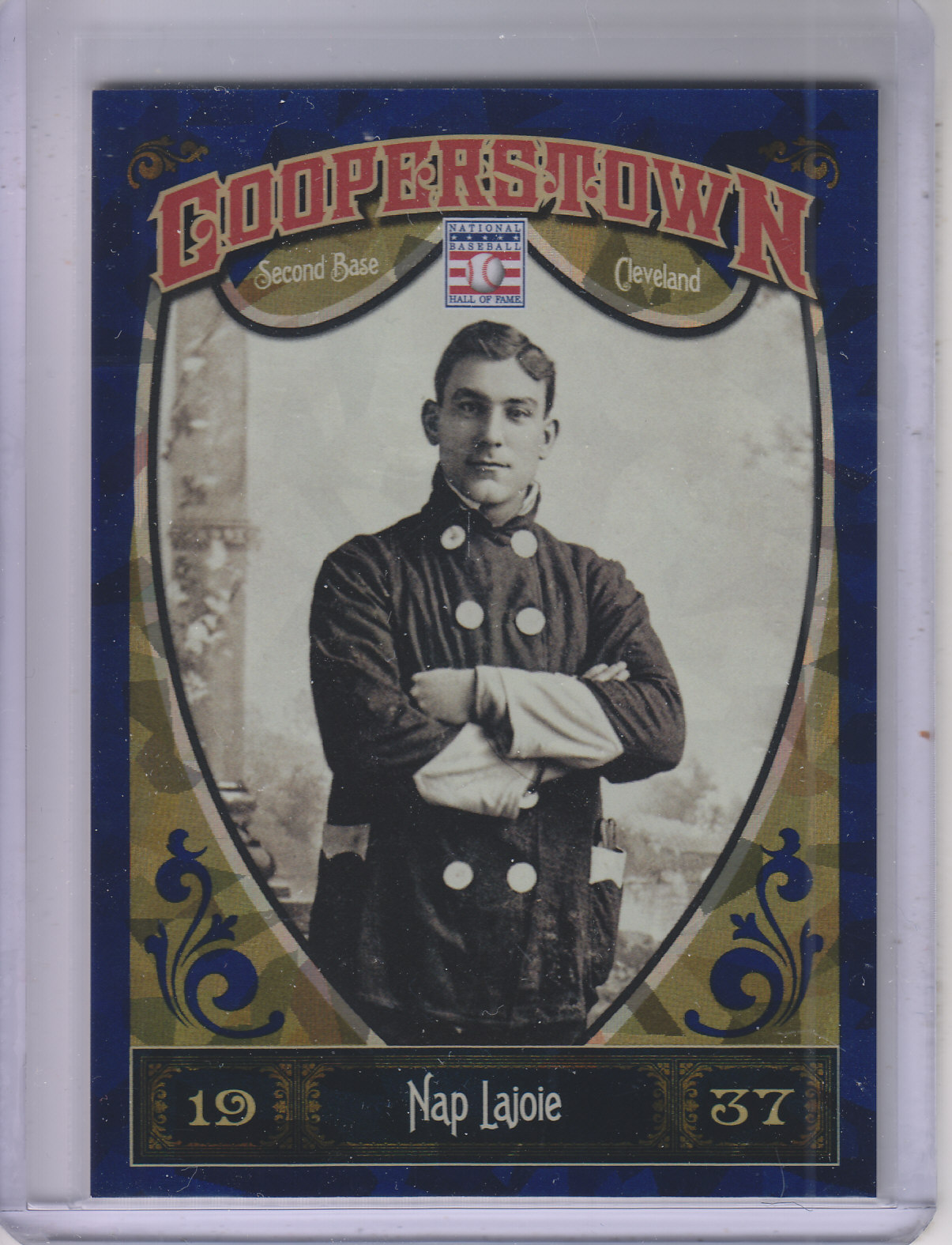 2013 Panini Cooperstown Blue Crystal #19 Nap Lajoie