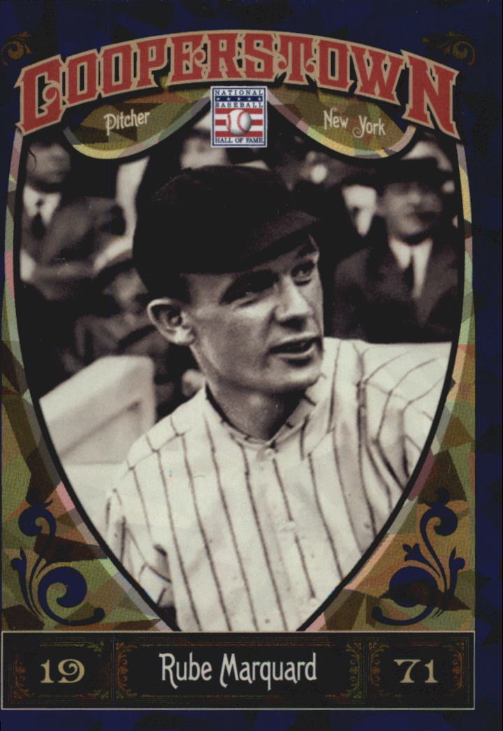 2013 Panini Cooperstown Blue Crystal #20 Rube Marquard