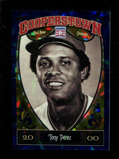2013 Panini Cooperstown Blue Crystal #91 Tony Perez