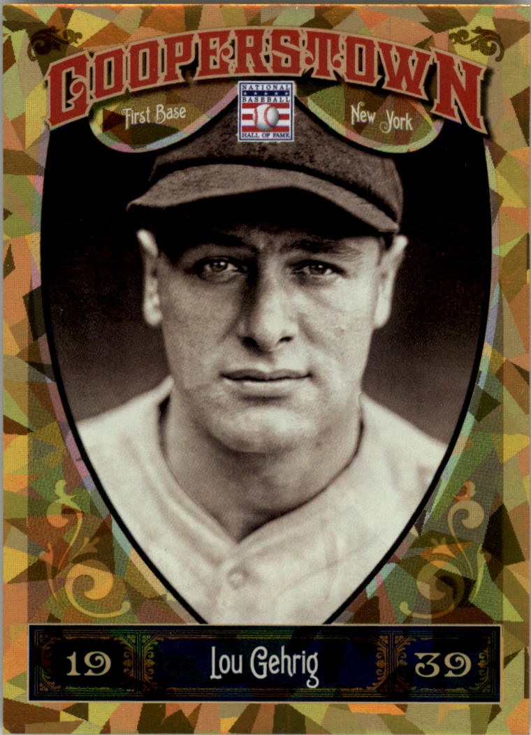 2013 Panini Cooperstown Gold Crystal #1 Lou Gehrig