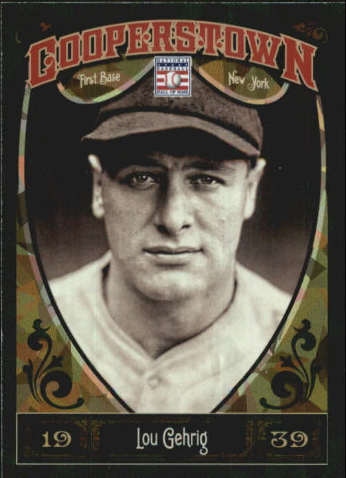 2013 Panini Cooperstown Green Crystal #1 Lou Gehrig