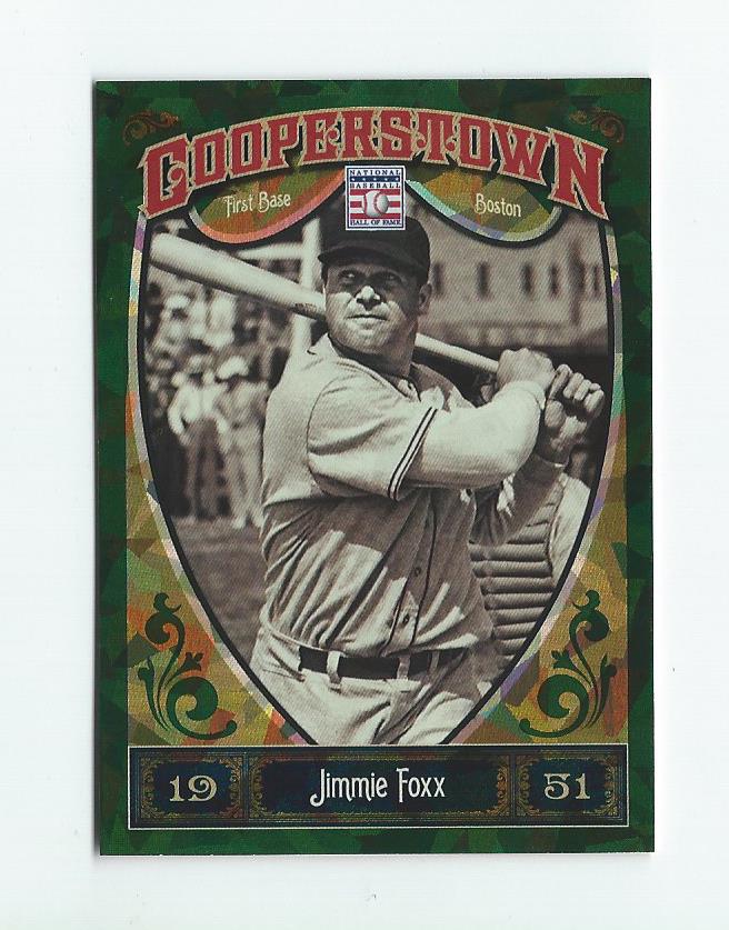 2013 Panini Cooperstown Green Crystal #32 Jimmie Foxx