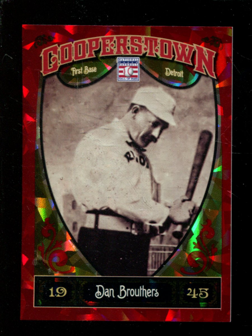 2013 Panini Cooperstown Red Crystal #13 Dan Brouthers