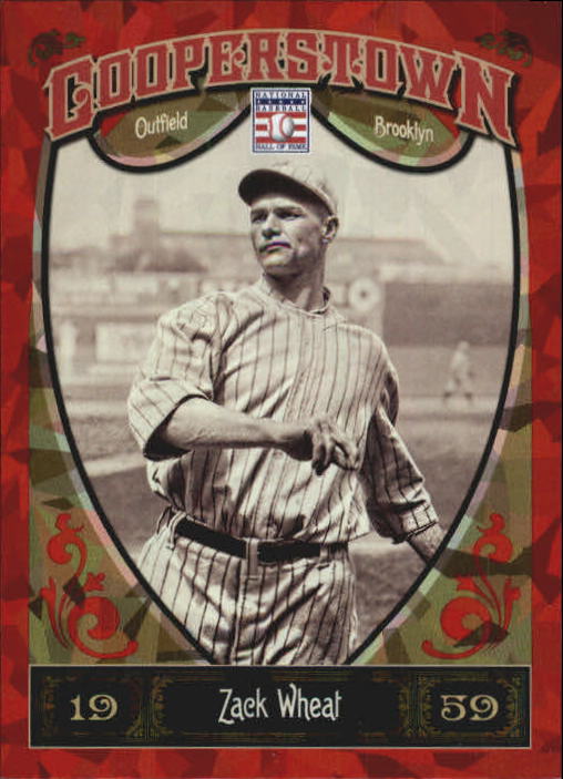 2013 Panini Cooperstown Red Crystal #22 Zack Wheat