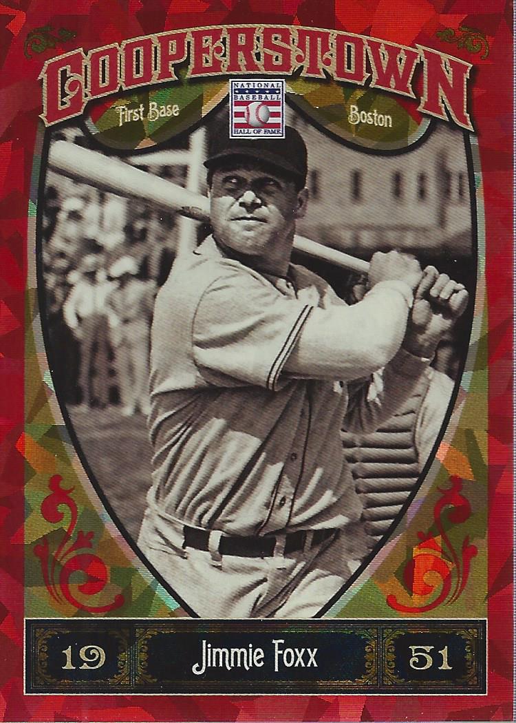 2013 Panini Cooperstown Red Crystal #32 Jimmie Foxx