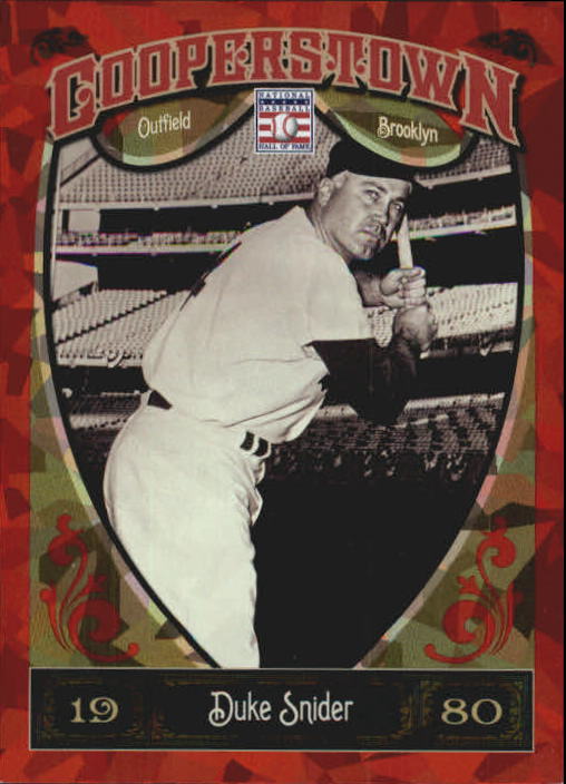 2013 Panini Cooperstown Red Crystal #58 Duke Snider