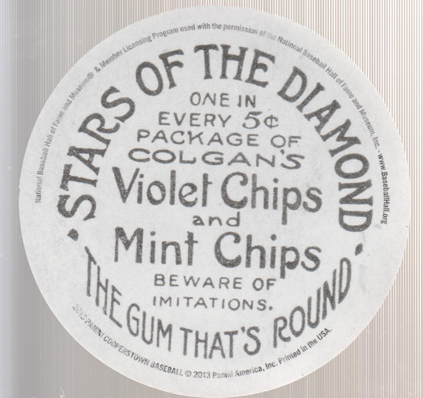 2013 Panini Cooperstown Colgan's Chips #140 Tris Speaker back image