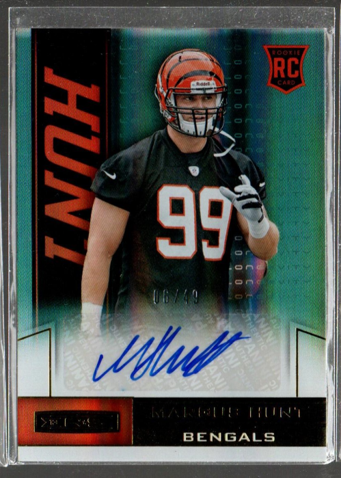 2013 Rookies and Stars Rookie Autographs Longevity Gold #162 Margus Hunt