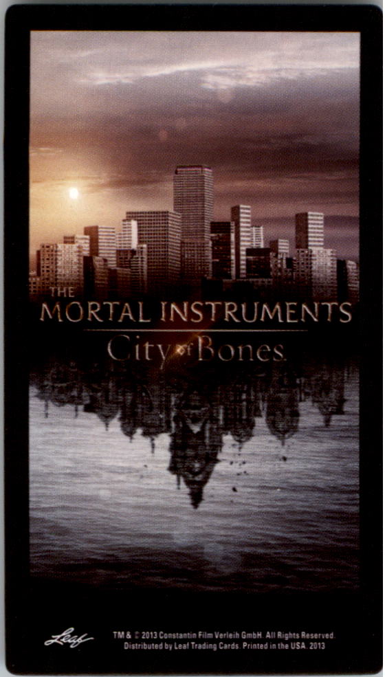 2013 Leaf Mortal Instruments City of Bones Tarot Photo Back #NNO Nine of Pentacles back image