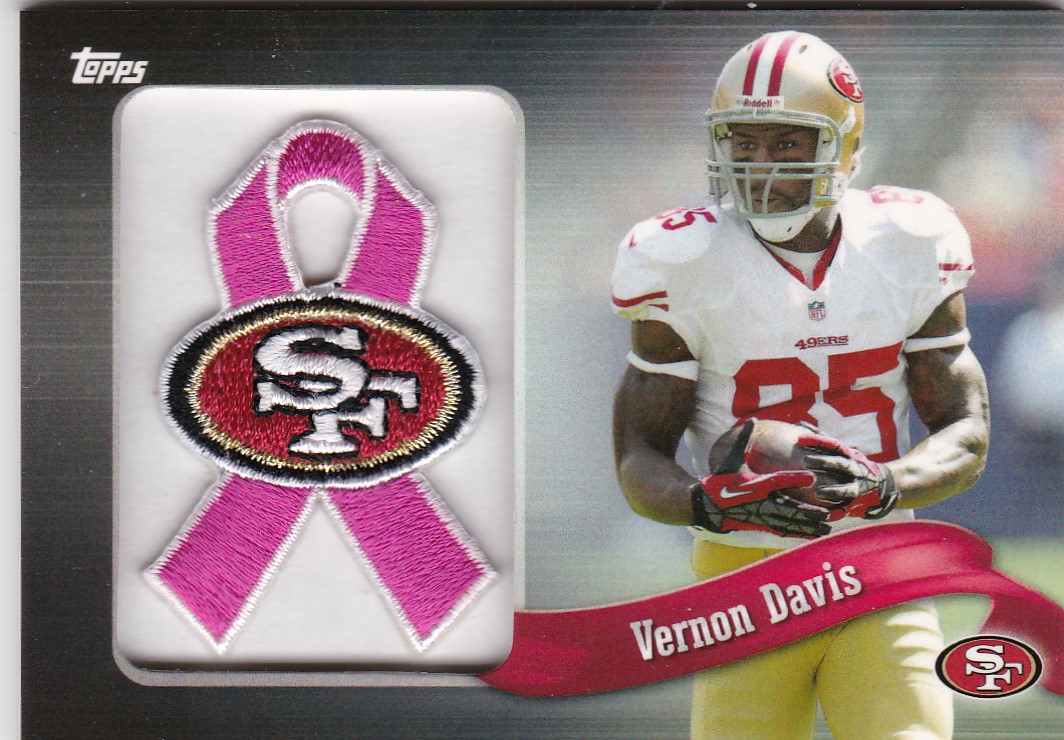 2006 Fleer #196 Vernon Davis rookie card, Maryland Terrapins