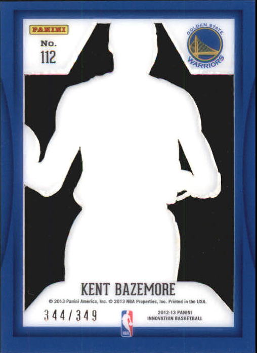 2012-13 Innovation #112 Kent Bazemore RC back image