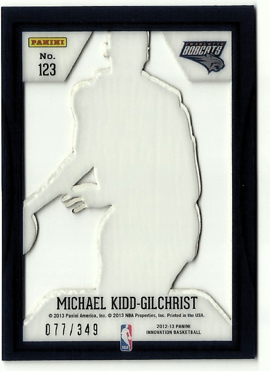 2012-13 Innovation #123 Michael Kidd-Gilchrist RC back image