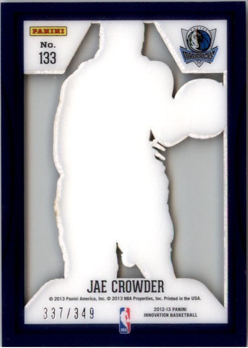 2012-13 Innovation #133 Jae Crowder RC back image