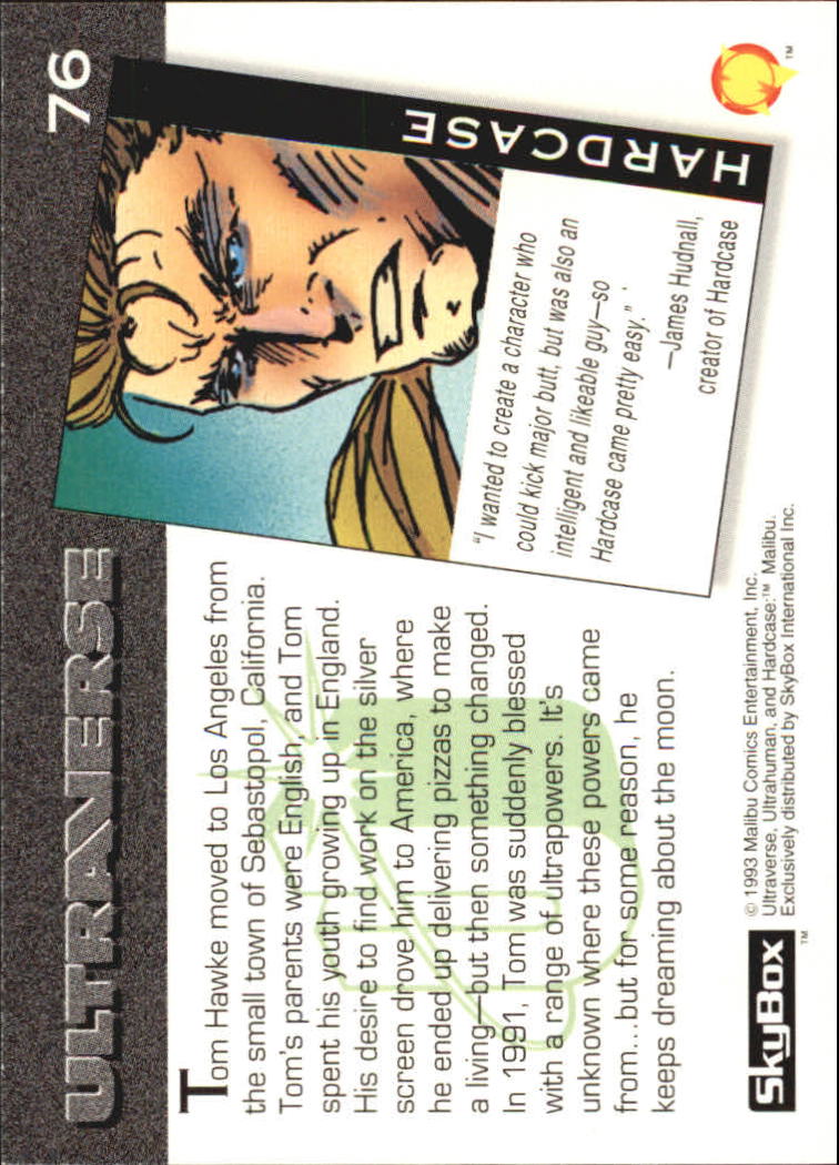 1993 SkyBox Ultraverse #76 Hardcase back image