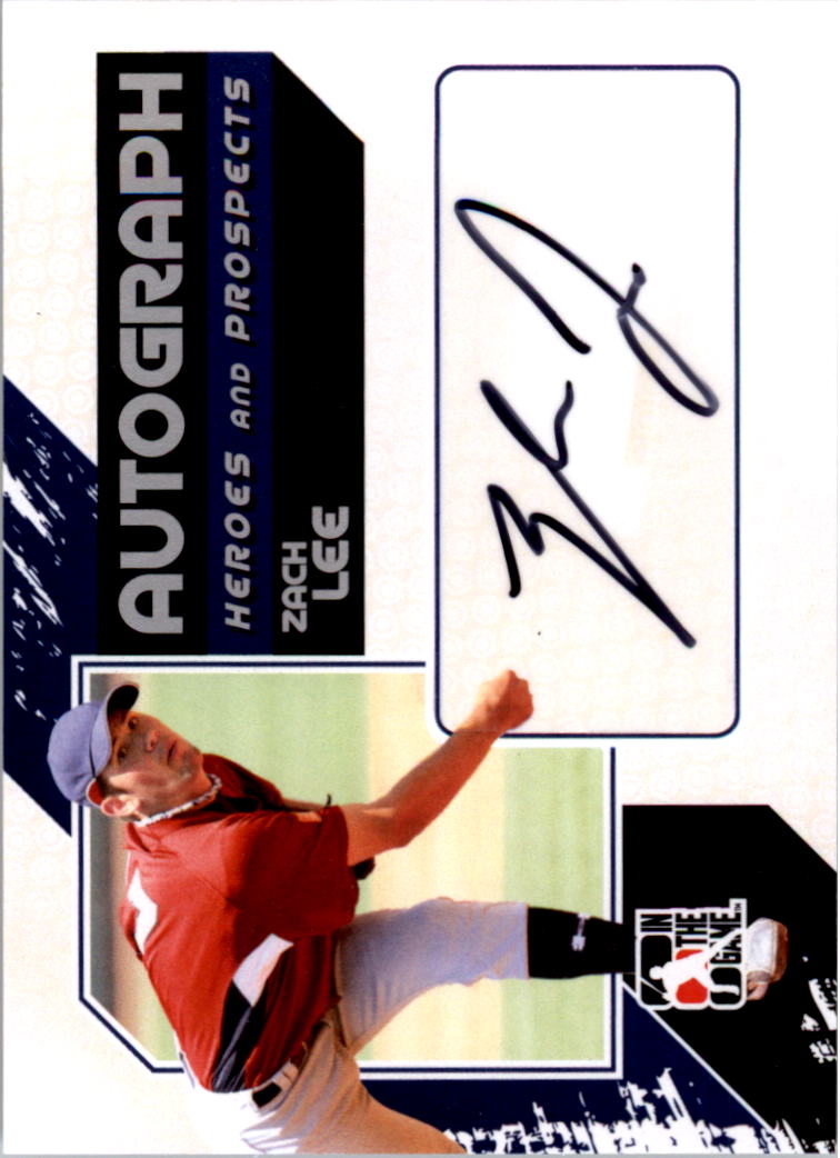 2011 ITG Heroes and Prospects Full Body Autographs Silver #ZL Zach Lee HN