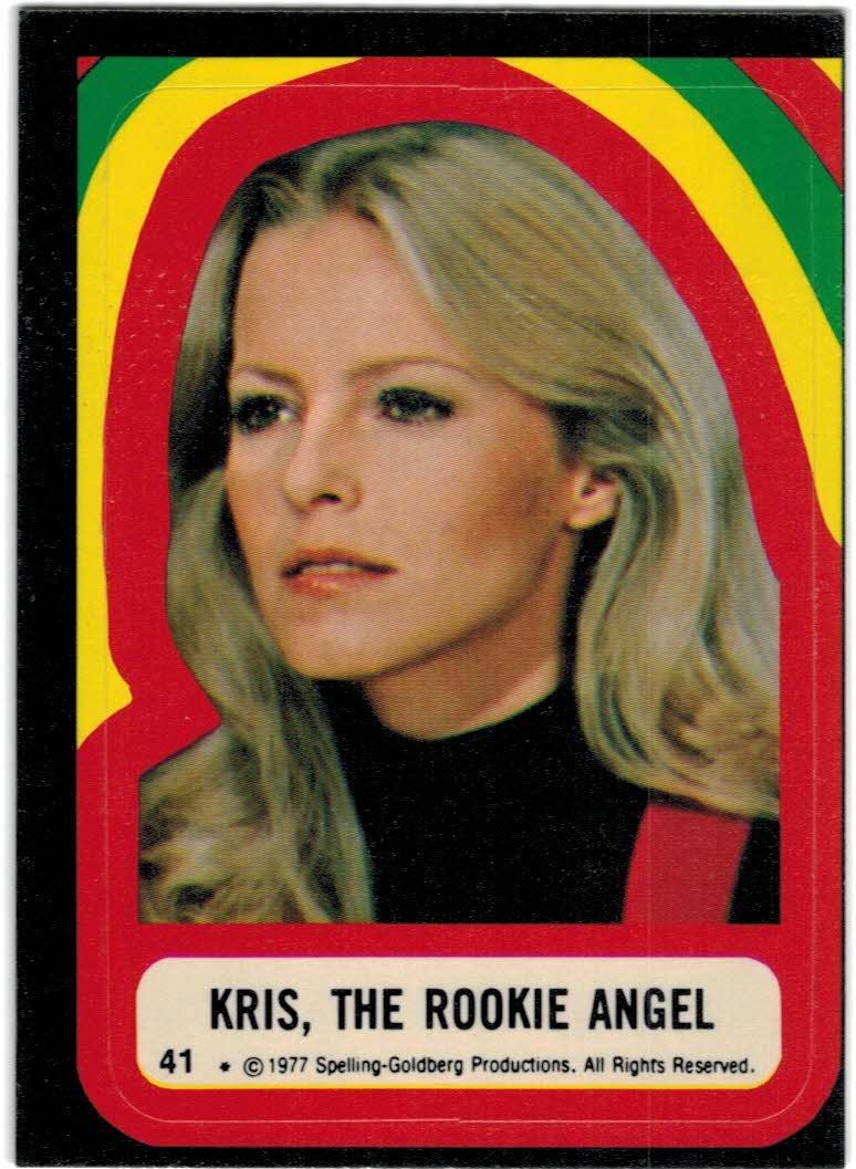 1977 Topps Charlie's Angels Stickers #41 Kris, The Rookie Angel - EX-MT