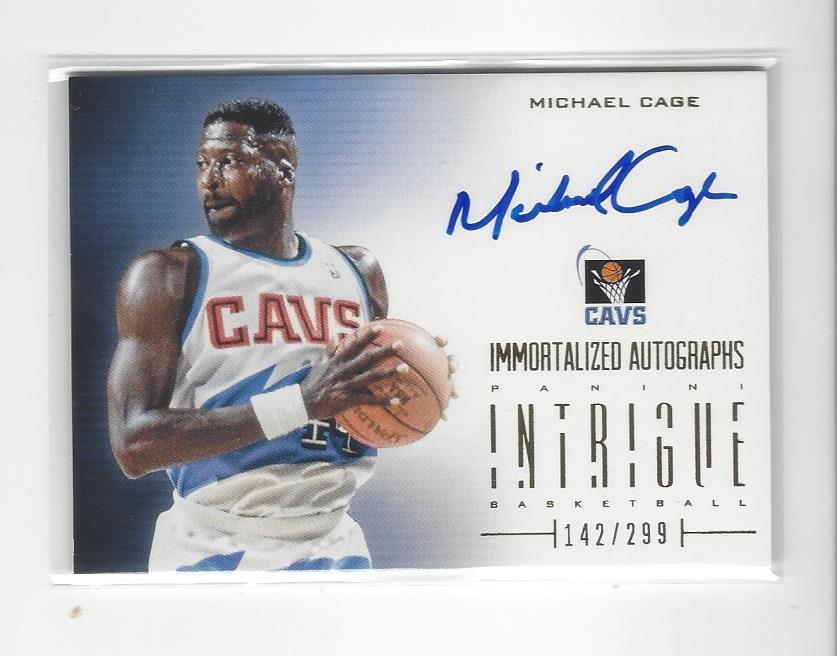 2012-13 Panini Intrigue Immortalized Autographs #58 Michael Cage/299