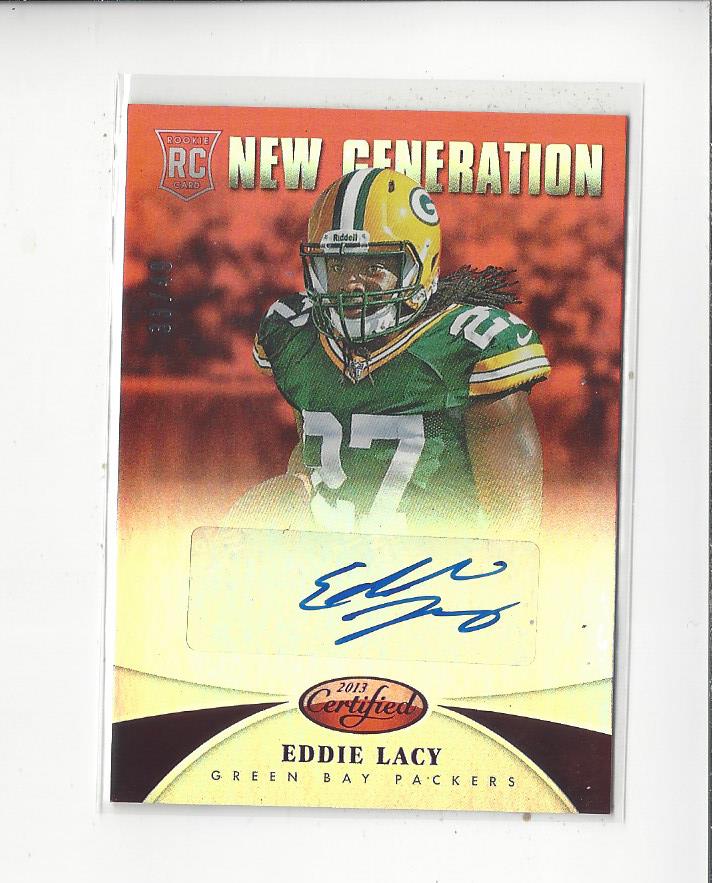 Eddie Lacy Autographed 2013 Topps Rookie Card #406 Green Bay