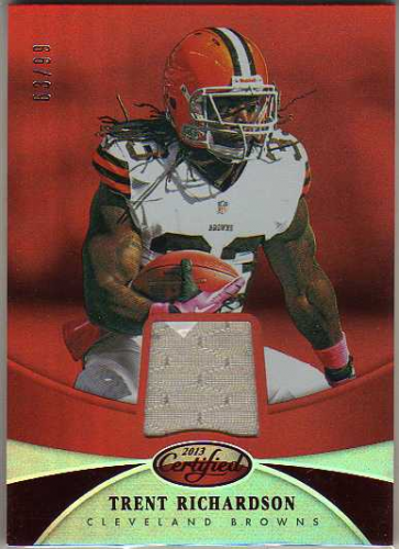 2013 Certified Mirror Red Materials #96 Trent Richardson/99