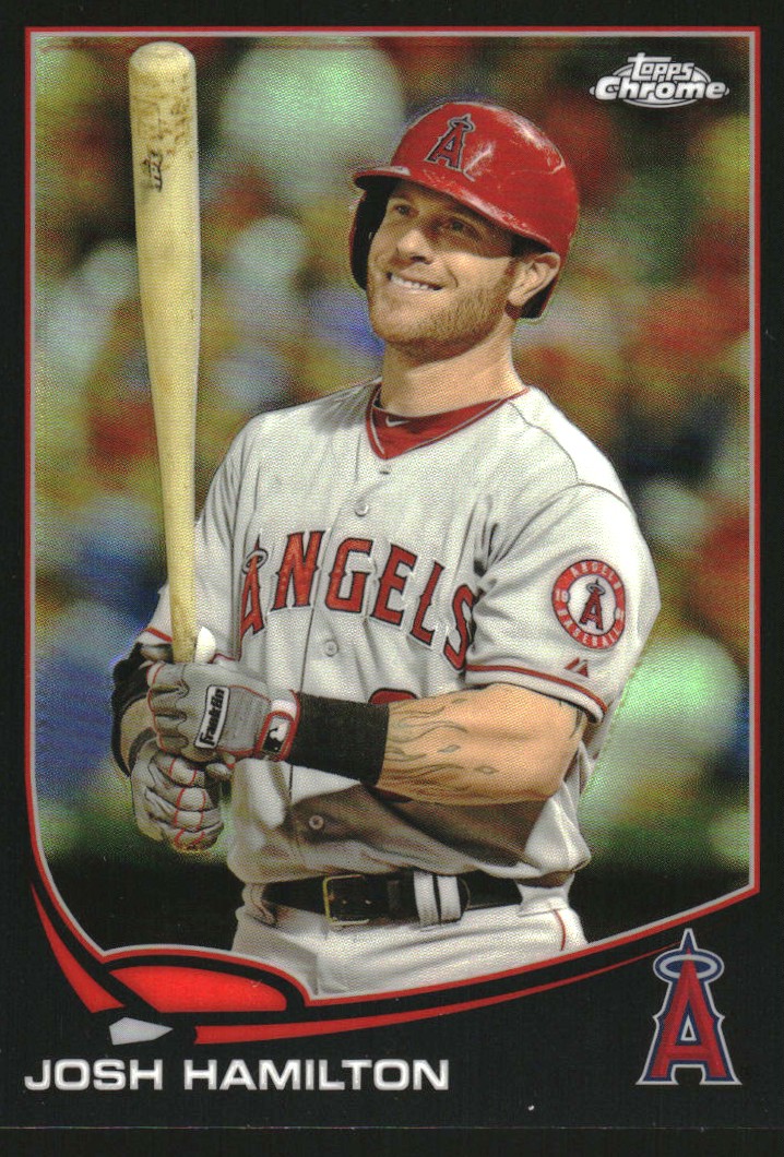 2013 Topps Chrome Black Refractors #70 Josh Hamilton