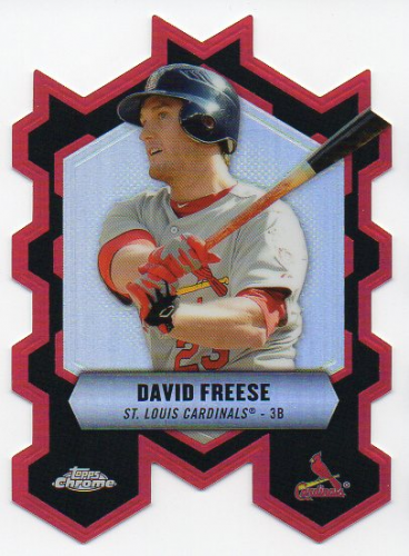 2013 Topps Chrome Chrome Connections Die Cuts #CCDF David Freese