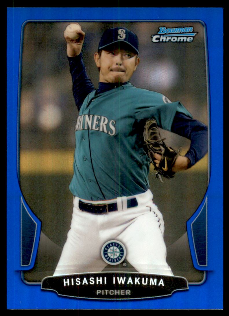 2013 Bowman Chrome Blue Refractors #79 Hisashi Iwakuma on Fanatics