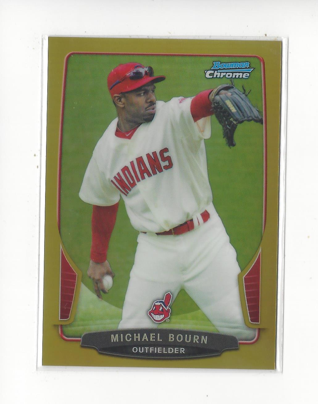 2013 Bowman Chrome Gold Refractors #146 Michael Bourn