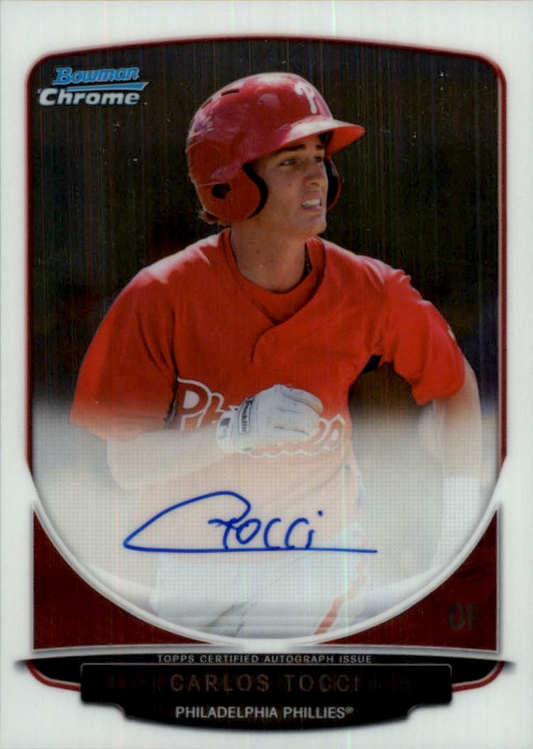 2013 Bowman Chrome Prospect Autographs #CT Carlos Tocci