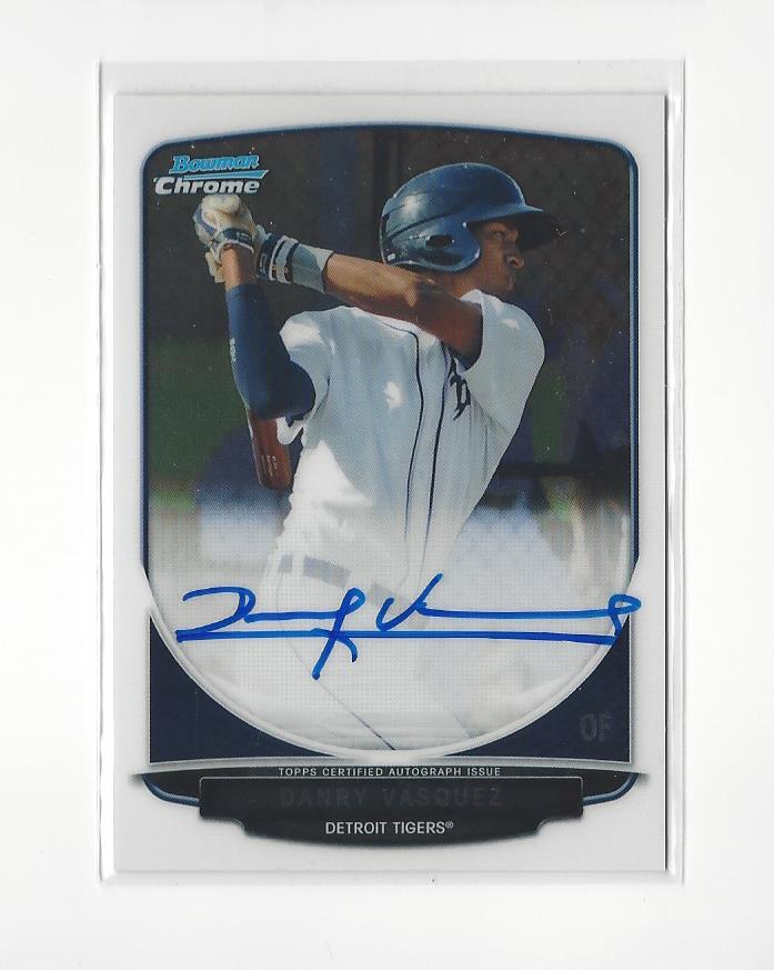2013 Bowman Chrome Prospect Autographs #DV Danry Vasquez