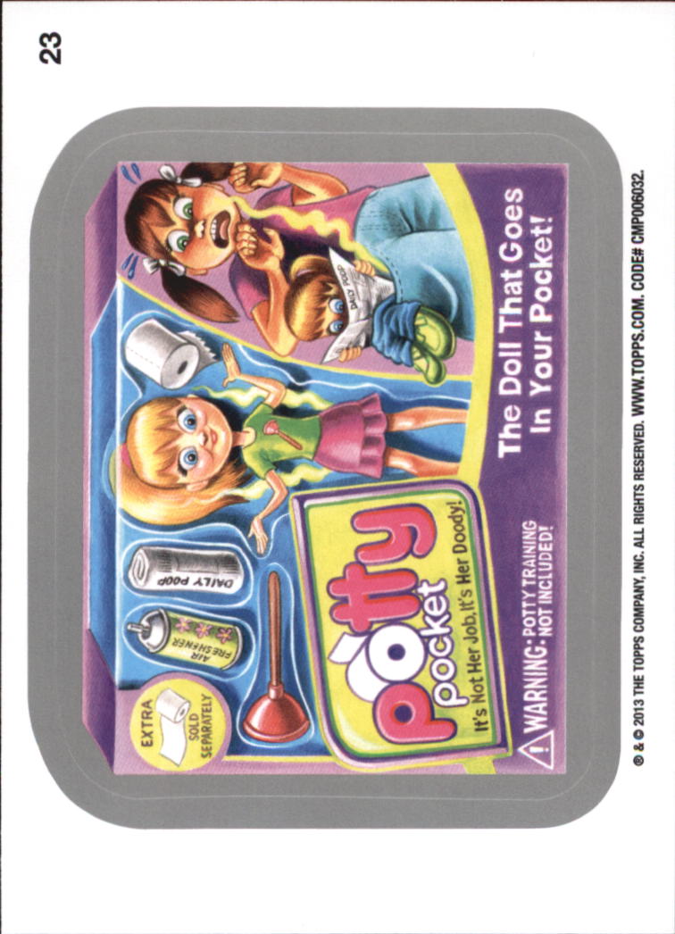 2013 Topps Wacky Packages Series 11 Silver #23b Potty Pocket