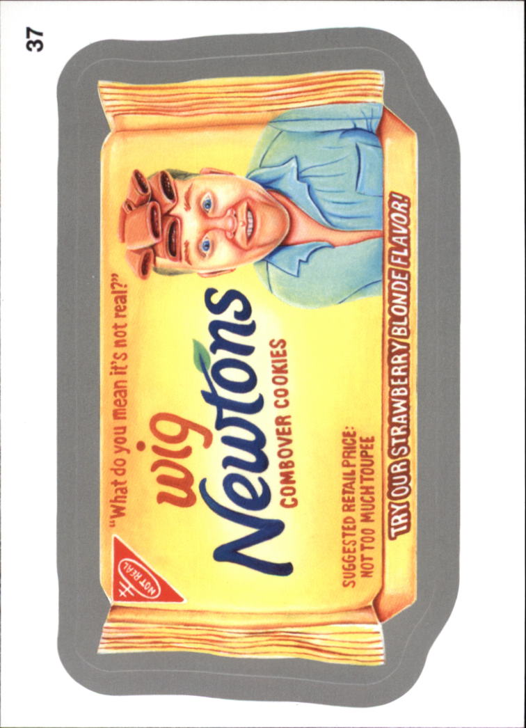 2013 Topps Wacky Packages Series 11 Silver #37b Wig Newtons/ (My Little Bony puzzle back)