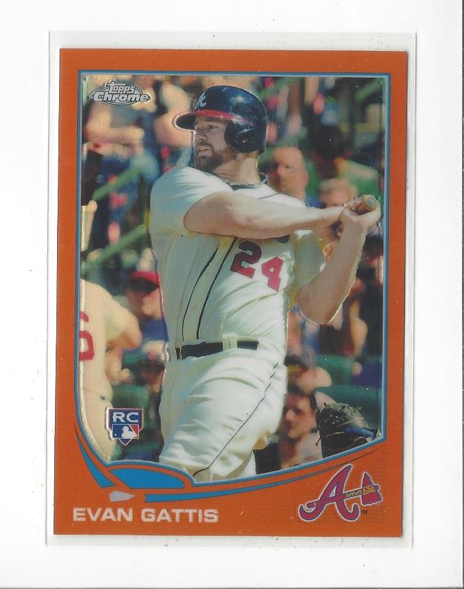 2013 Topps Chrome Orange Refractors #148 Evan Gattis