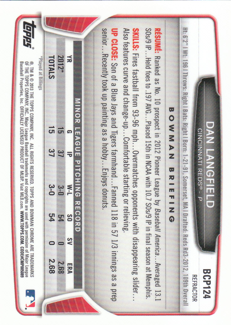 2013 Bowman Chrome Baseball Part 4 - Picture 85 of 316