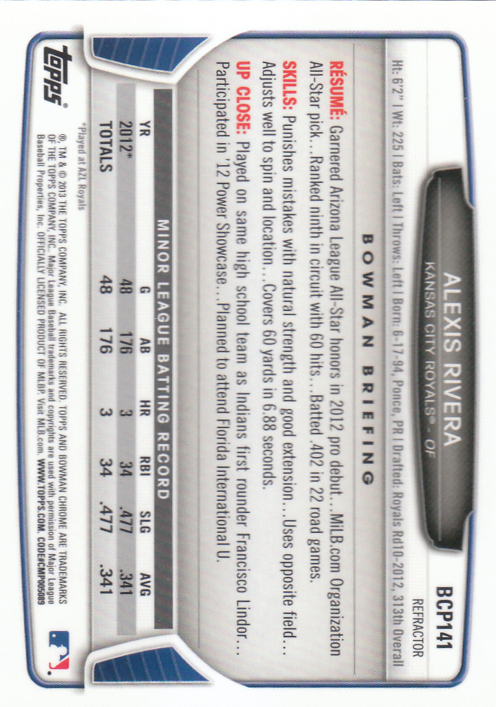 2013 Bowman Chrome Baseball Part 4 - Picture 94 of 316