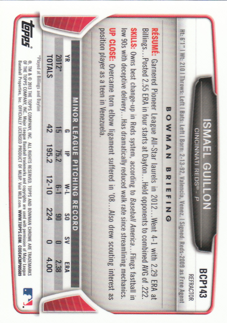 2013 Bowman Chrome Baseball Part 4 - Picture 98 of 316