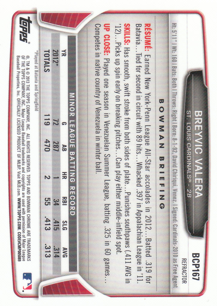 2013 Bowman Chrome Baseball Part 4 - Picture 112 of 316