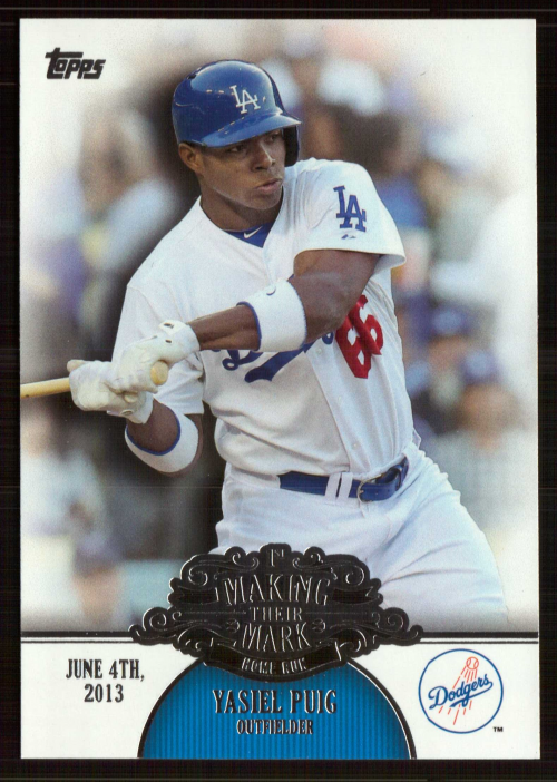  2013 Topps Update #US330 Yasiel Puig Dodgers MLB