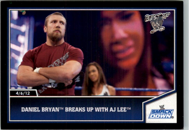 2013 Topps Best of WWE Silver #3 Daniel Bryan Breaks up with AJ Lee