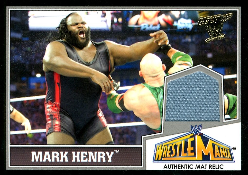2013 Topps Best of WWE WrestleMania 29 Mat Relics #NNO Mark Henry