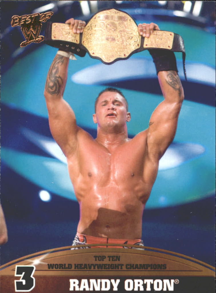 2013 Topps Best of WWE Top 10 World Heavyweight Champions #3 Randy Orton