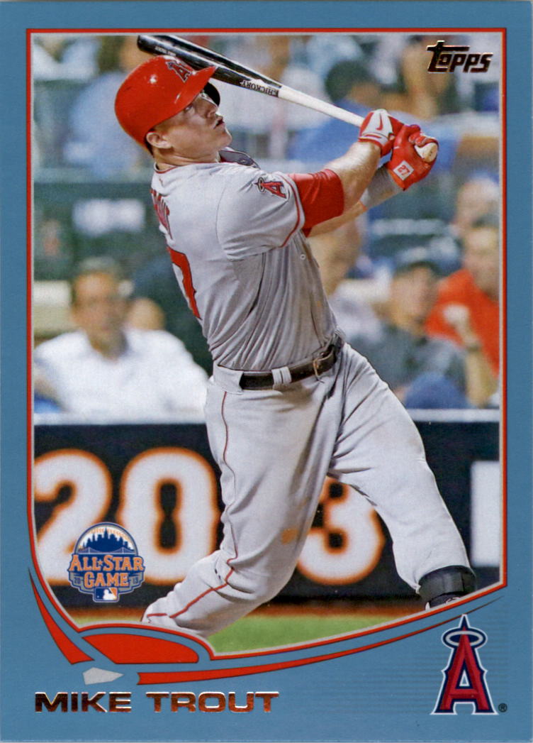 2013 Topps Update Wal-Mart Blue Border #US300 Mike Trout