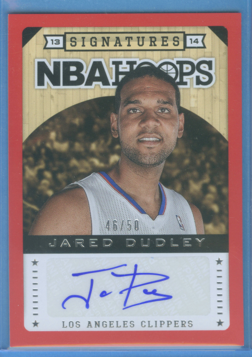 2013-14 Hoops Autographs Red #127 Jared Dudley/50