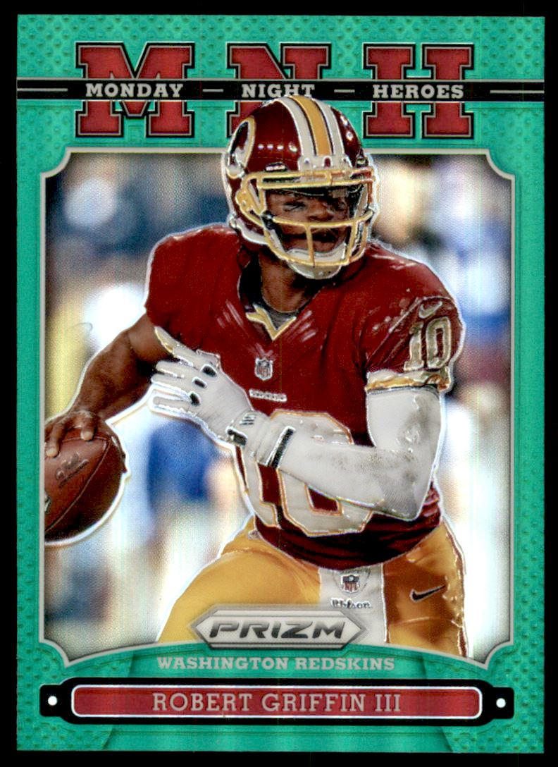 2013 Panini Prizm Monday Night Heroes Prizms Green #21 Robert Griffin III