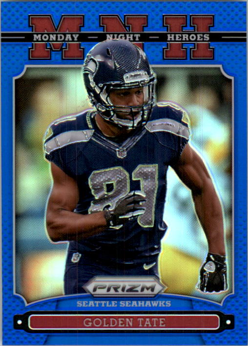 2013 Panini Prizm Monday Night Heroes Prizms Blue #4 Golden Tate