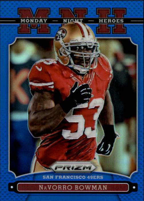 2013 Panini Prizm Monday Night Heroes Prizms Blue #17 NaVorro Bowman