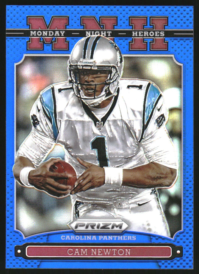2013 Panini Prizm Monday Night Heroes Prizms Blue #18 Cam Newton