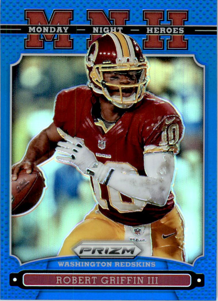 2013 Panini Prizm Monday Night Heroes Prizms Blue #21 Robert Griffin III
